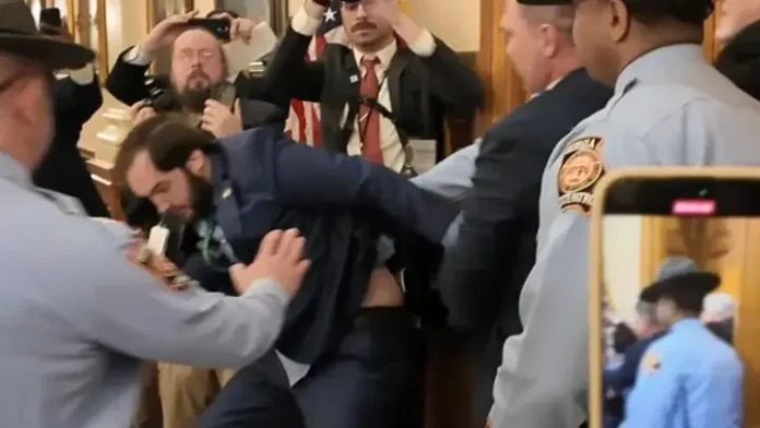 Georgia Senator Arrested in Scuffle Over Capitol Ban: A Fiery Fight for His Voice