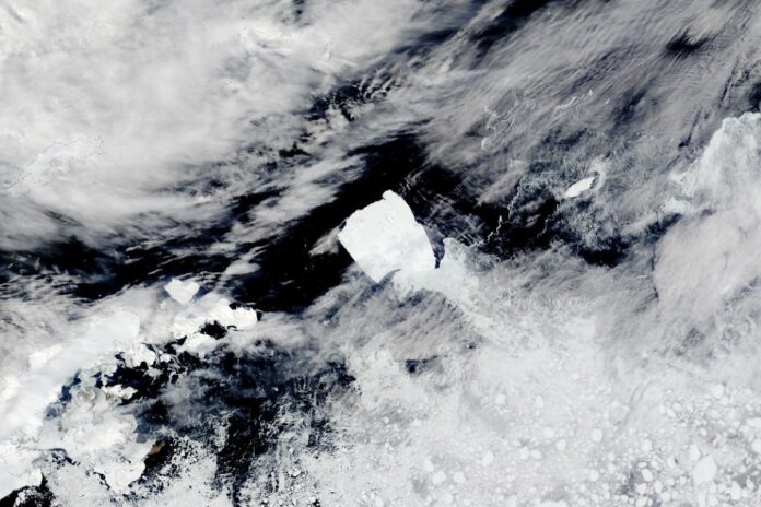 Massive Iceberg Heads Toward Remote Island in the South Atlantic